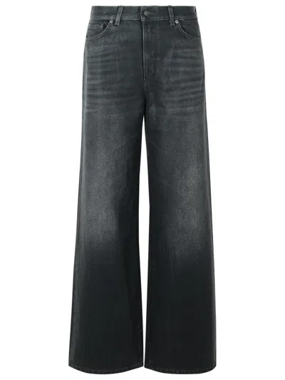 7 FOR ALL MANKIND 7 FOR ALL MANKIND 'LIQUORICE' BLACK DENIM JEANS
