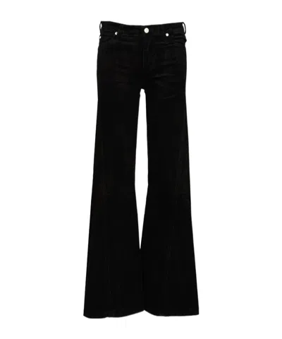7 FOR ALL MANKIND LISHA VELVET FLARED TROUSERS