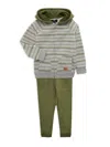7 FOR ALL MANKIND LITTLE BOY'S 2-PIECE STRIPED HOODIE & JOGGERS SET