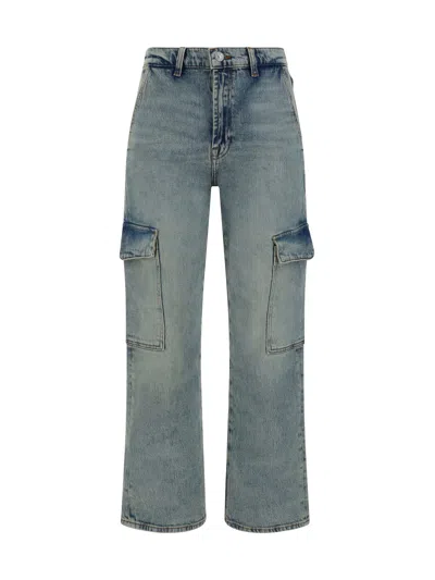 7 For All Mankind Logan Frost Jeans In Lightblue