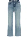 7 For All Mankind Logan Stovepipe Jeans In Stretch Denim In Blue