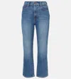 7 For All Mankind Logan Stovepipe High-rise Straight Jeans In Blue