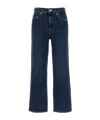7 For All Mankind Logan Stovepipe Jeans In Darkblue