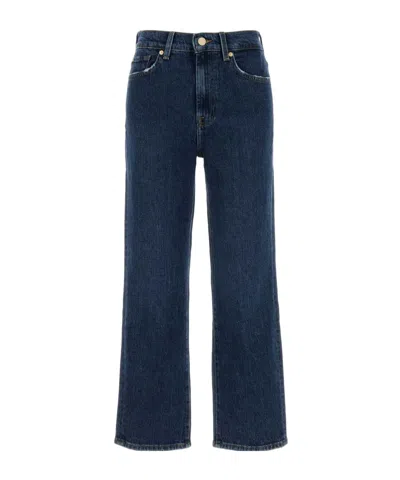 7 For All Mankind Logan Stovepipe Jeans In Blue