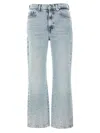 7 For All Mankind Light Blue Logan Stovepipe Jeans In Light Blue