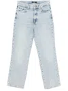 7 For All Mankind Logan Stovepipe Juicy With Faded Crystals