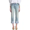 7 For All Mankind Logan Stovepipe Womens Cuffed Denim Cropped Jeans