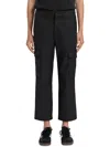 7 For All Mankind Logan Coated Cropped Cargo Jeans In Black