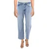 7 For All Mankind Logan Womens Raw Hem Denim Straight Leg Jeans