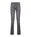 7 For All Mankind Washed Black Bootcut Jeans In Gray