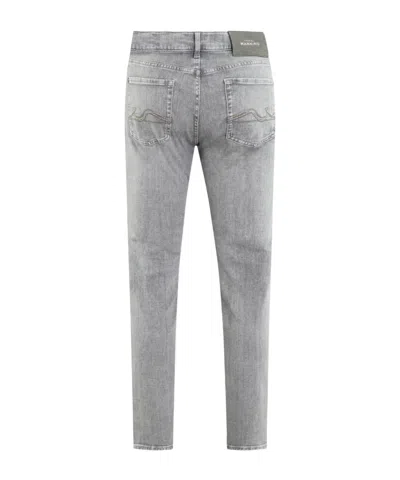 7 For All Mankind Logo Jeans In Gray