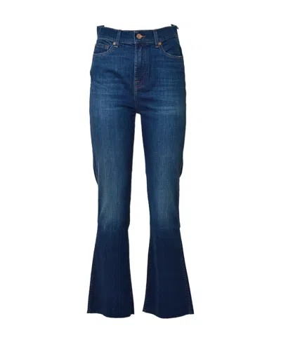 7 For All Mankind Logo Jeans In Blue