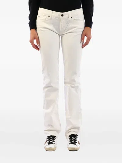 7 For All Mankind Logo-patch Jeans In White