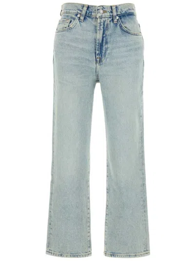 7 For All Mankind Logo-patch Jeans In Blau