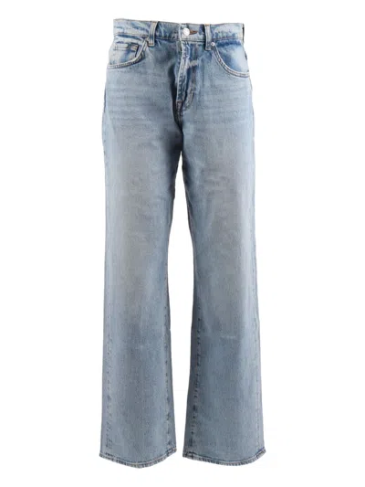 7 For All Mankind Logo-patch Jeans In Blue
