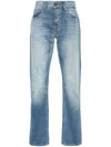 7 For All Mankind Logo-patch Jeans In Blue