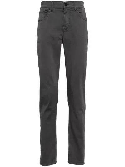 7 For All Mankind Slimmy Tapered Jeans In Grey