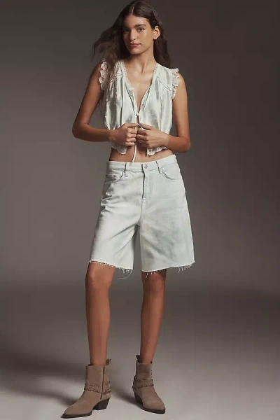 7 For All Mankind Lola Bermuda Denim Shorts