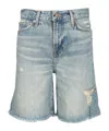 7 For All Mankind Lola Shorts Copper Trousers Light Blue