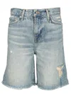 7 For All Mankind Light Blue Lola Shorts