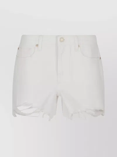 7 FOR ALL MANKIND LONG SHORTS DISTRESSED DETAILING