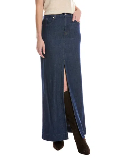 7 For All Mankind Long Skirt In Blue