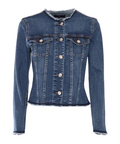 7 For All Mankind Long Sleeve Denim Jacket