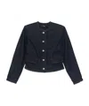 7 For All Mankind Long Sleeve Snap Button Denim Jacket