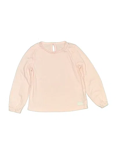 Pre-owned 7 For All Mankind Babies' Long Sleeve T-shirt In Pink