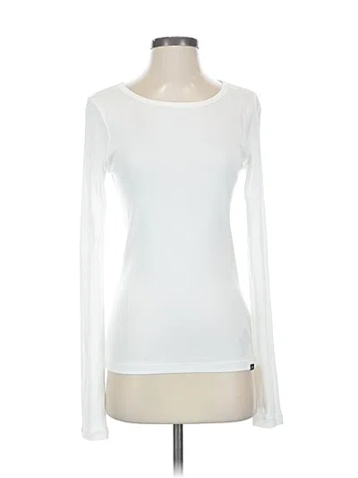 Pre-owned 7 For All Mankind Long Sleeve T-shirt In White