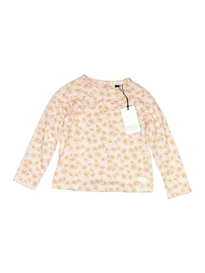 7 For All Mankind Kids' Long Sleeve T-shirt In Yellow
