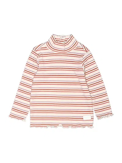 Pre-owned 7 For All Mankind Babies' Long Sleeve Turtleneck In Orange