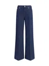 7 For All Mankind High Rise Wide Leg Pants In Halona