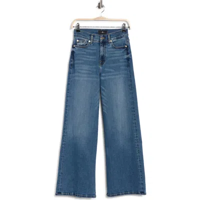 7 For All Mankind Lotta Ankle Wide Leg Jeans In Felicity