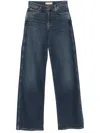 7 For All Mankind Wide-leg High-waist Denim Jeans In Blue