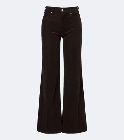 7 For All Mankind Lotta Cotton-blend Corduroy Wide-leg Pants In Multi