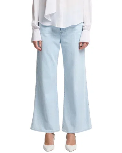 7 For All Mankind Lotta Cropped Jean In Blue
