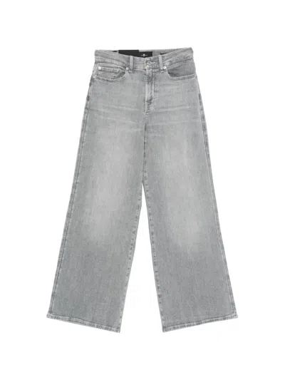 7 For All Mankind Lotta Cropped Jeans In Blue