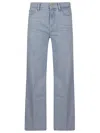 7 For All Mankind High Waist Relaxed Fit Trousers In Ykm