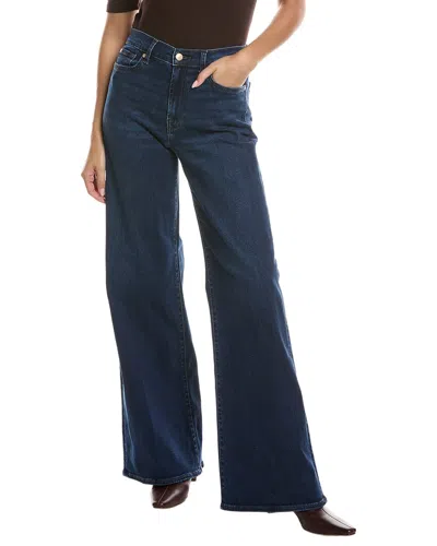 7 For All Mankind Lotta Greencastle Wide Leg Jean In Blue