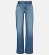 7 For All Mankind Lotta High-rise Wide-leg Jeans In Blue