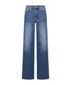 7 For All Mankind Lotta High-rise Wide-leg Jeans In Blue