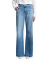 7 For All Mankind Lotta High Rise Wide Leg Jeans In Fancy In Multi