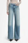 7 For All Mankind Lotta High Waist Wide Leg Jeans In Blue