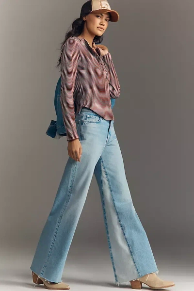 7 For All Mankind Lotta High-rise Wide-leg Jeans In Blue