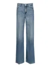 7 For All Mankind Lotta Hilo Straight Fit 5 Pocket Jeans Blue In Blue