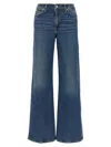 7 For All Mankind Womens Soho Dark Modern Dojo Flared-leg High-rise Denim-blend Jeans