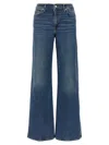 7 For All Mankind Womens Soho Dark Modern Dojo Flared-leg High-rise Denim-blend Jeans