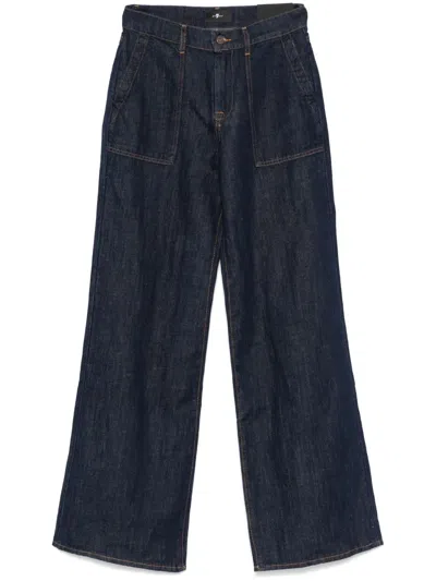 7 For All Mankind Lotta Jeans In Blue