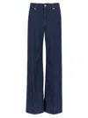 7 For All Mankind High Rise Wide Leg Pants In Halona In Blue